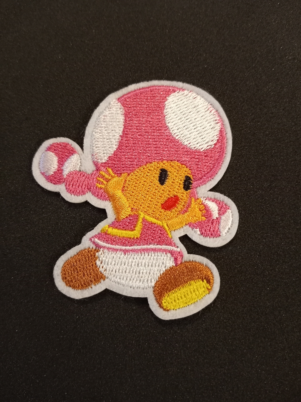 Nintendo Pink Toadette Embroidered Iron-On Patch